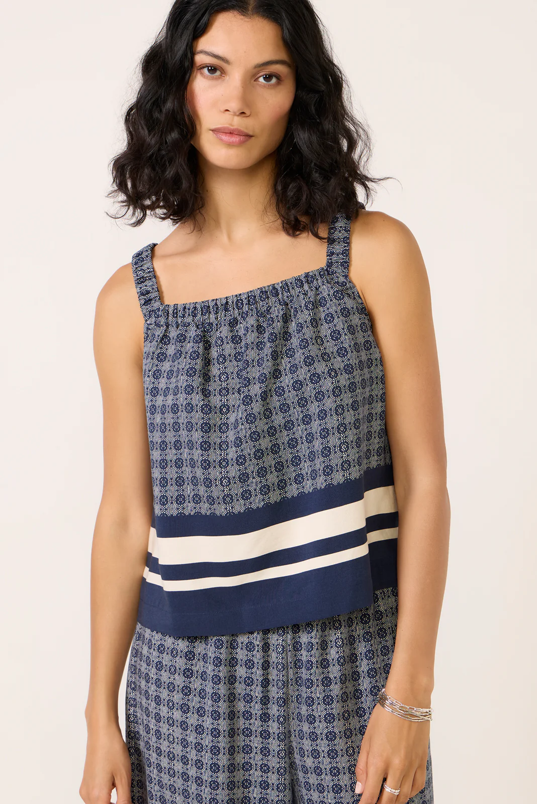 Bria Tile Print Cami
