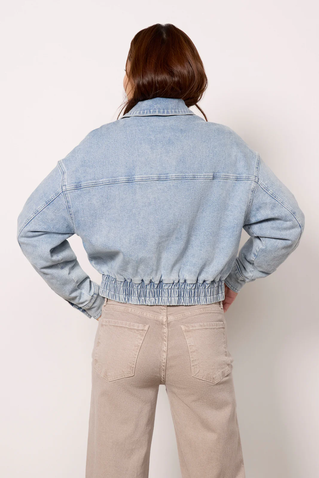Denim Bomber Jacket - Image 4