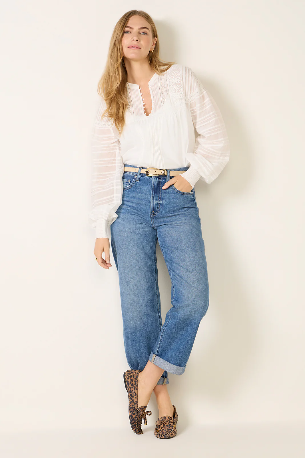 Donny Rolled Hem Boyfriend Jean