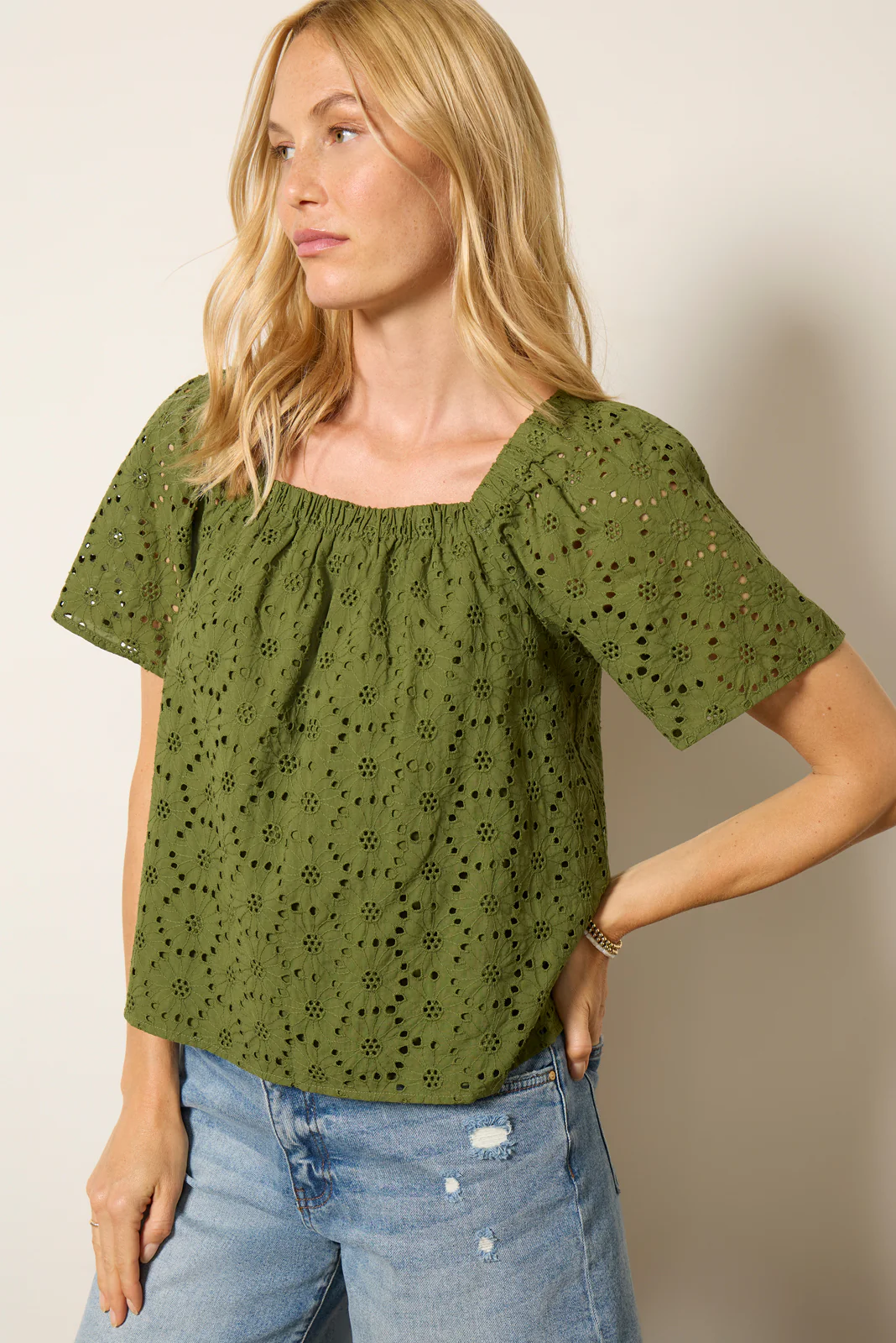 Hadley Eyelet Top