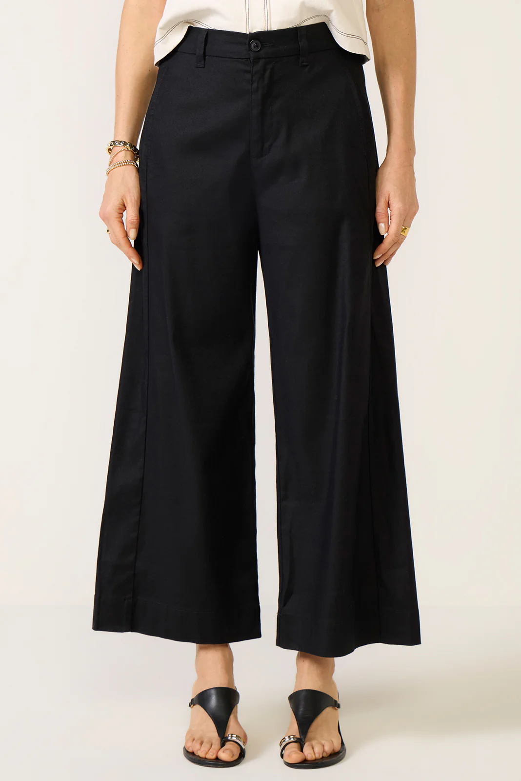 Joelle Stretch Linen Crop Pant - Image 5