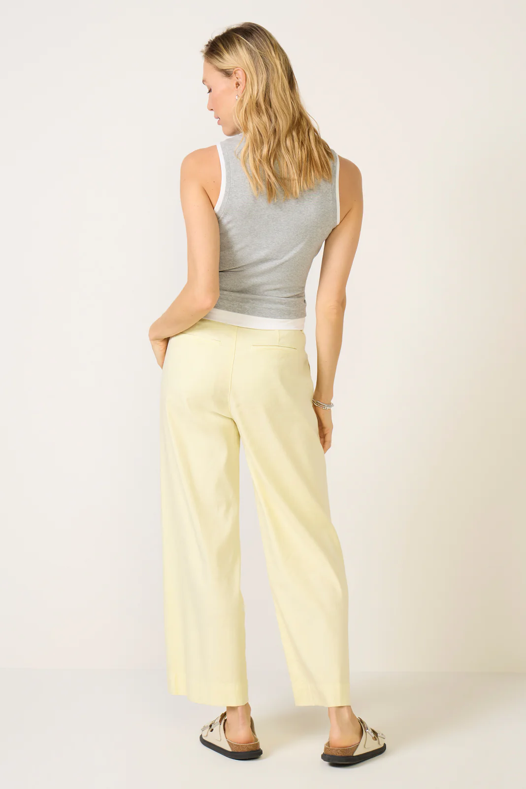 Joelle Stretch Linen Crop Pant - Image 4