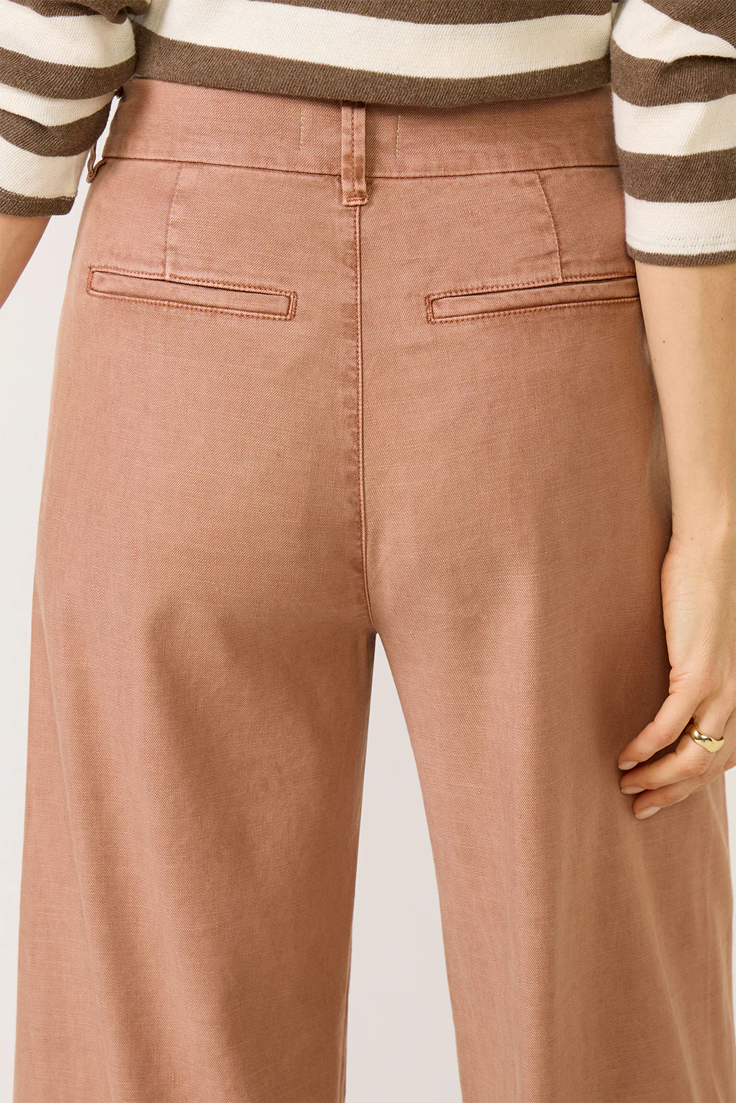 Joelle Stretch Linen Crop Pant - Image 3