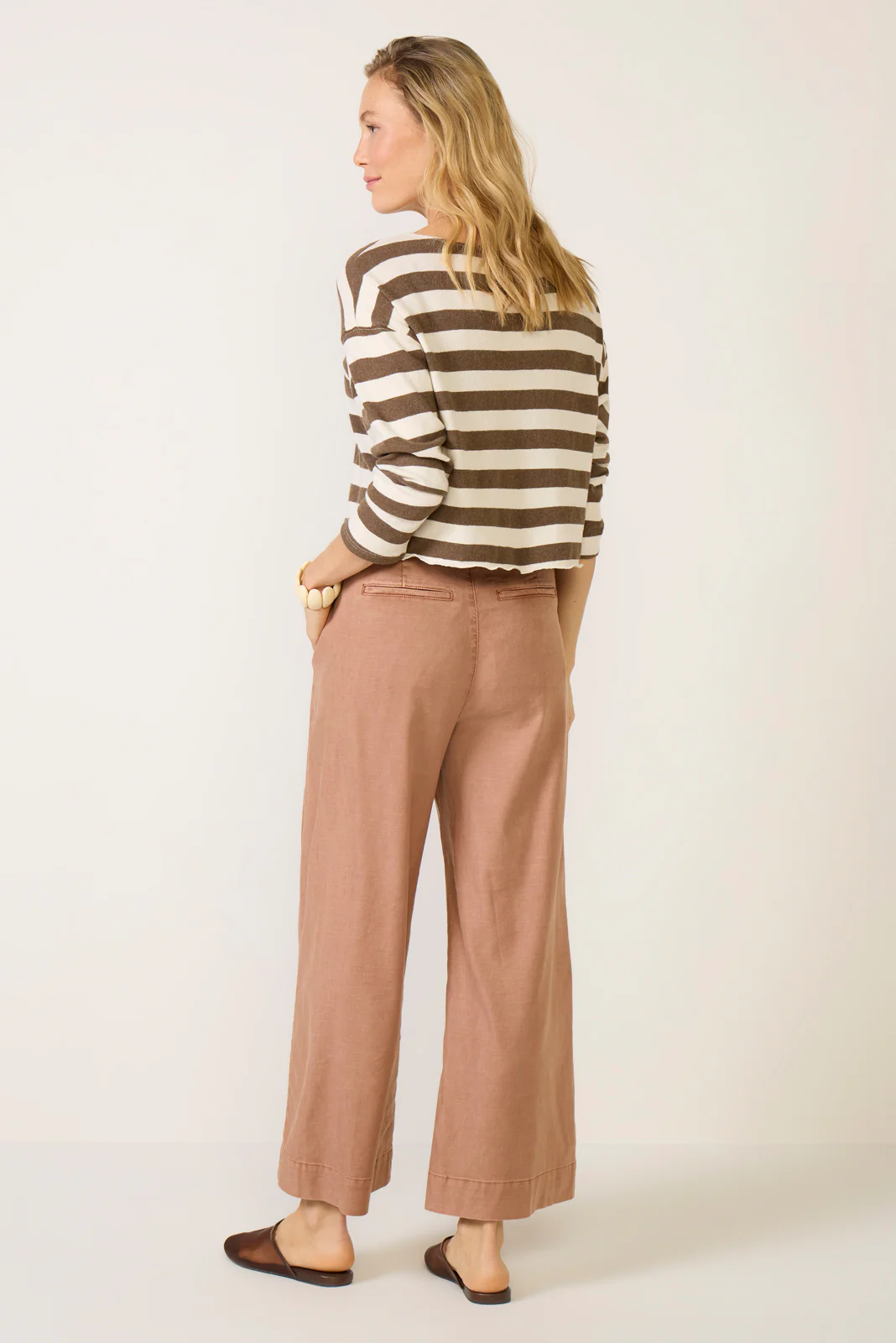 Joelle Stretch Linen Crop Pant - Image 4