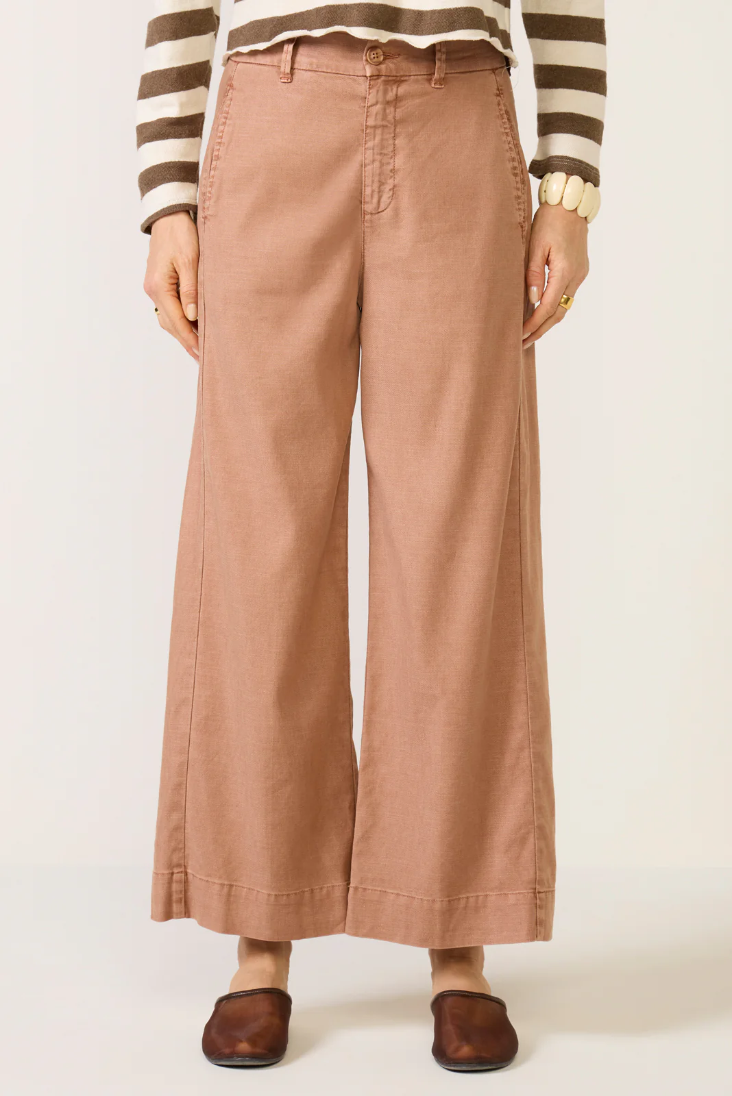 Joelle Stretch Linen Crop Pant - Image 5