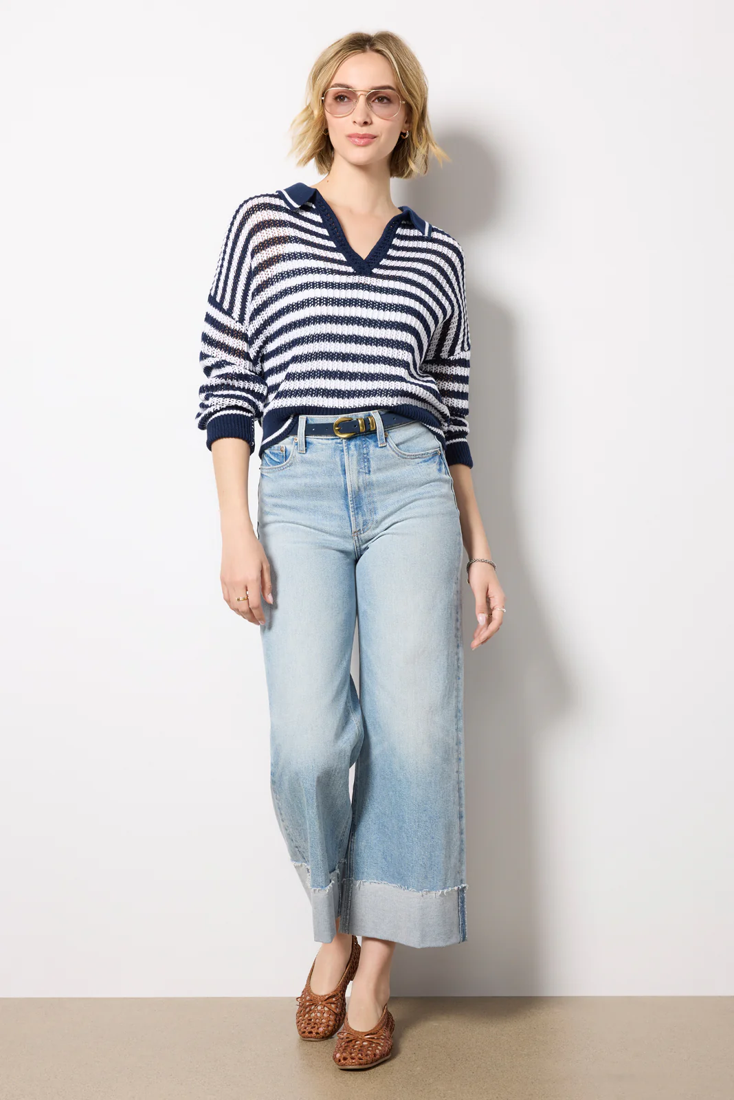 Kimberly Stripe Tipping Pullover - Image 2