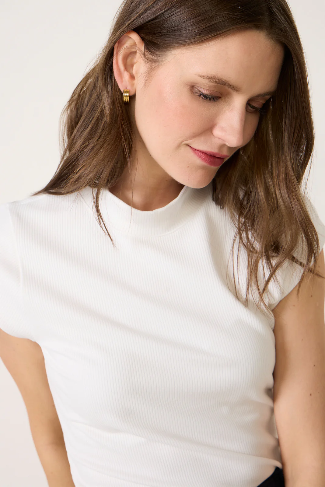 Kori Mock Neck Rib Top - Image 3