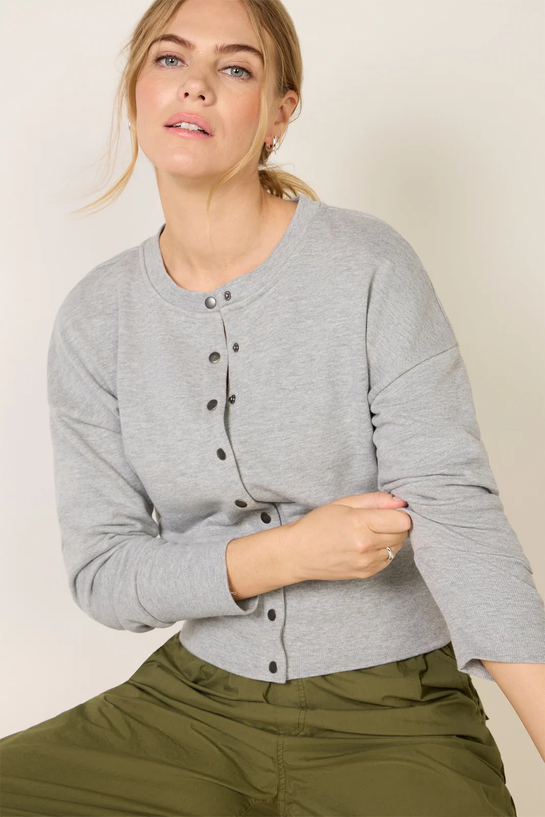 Lydia Snap Front Sweatshirt - Image 5