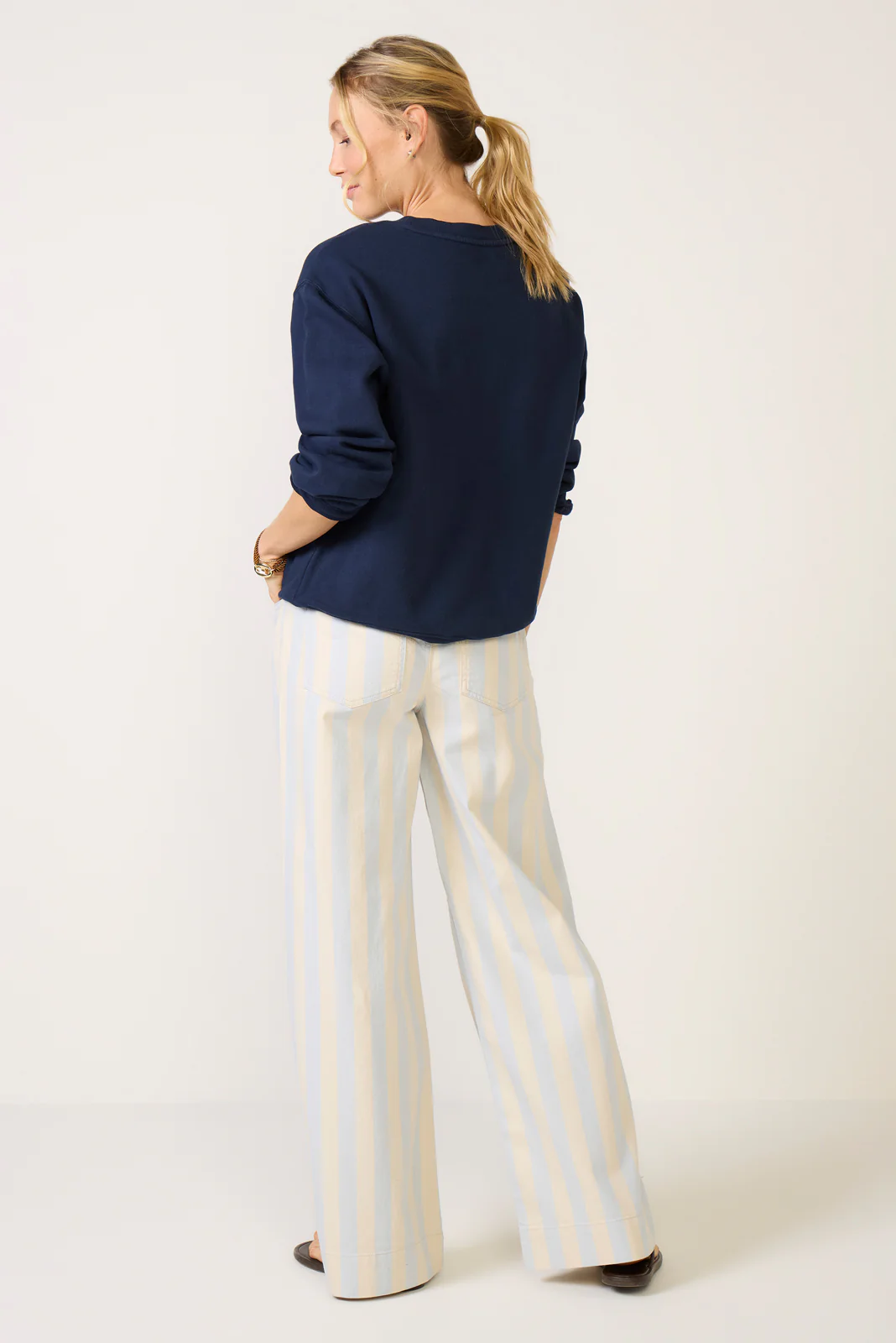 Maker Wide Leg Stripe Pant - Image 4
