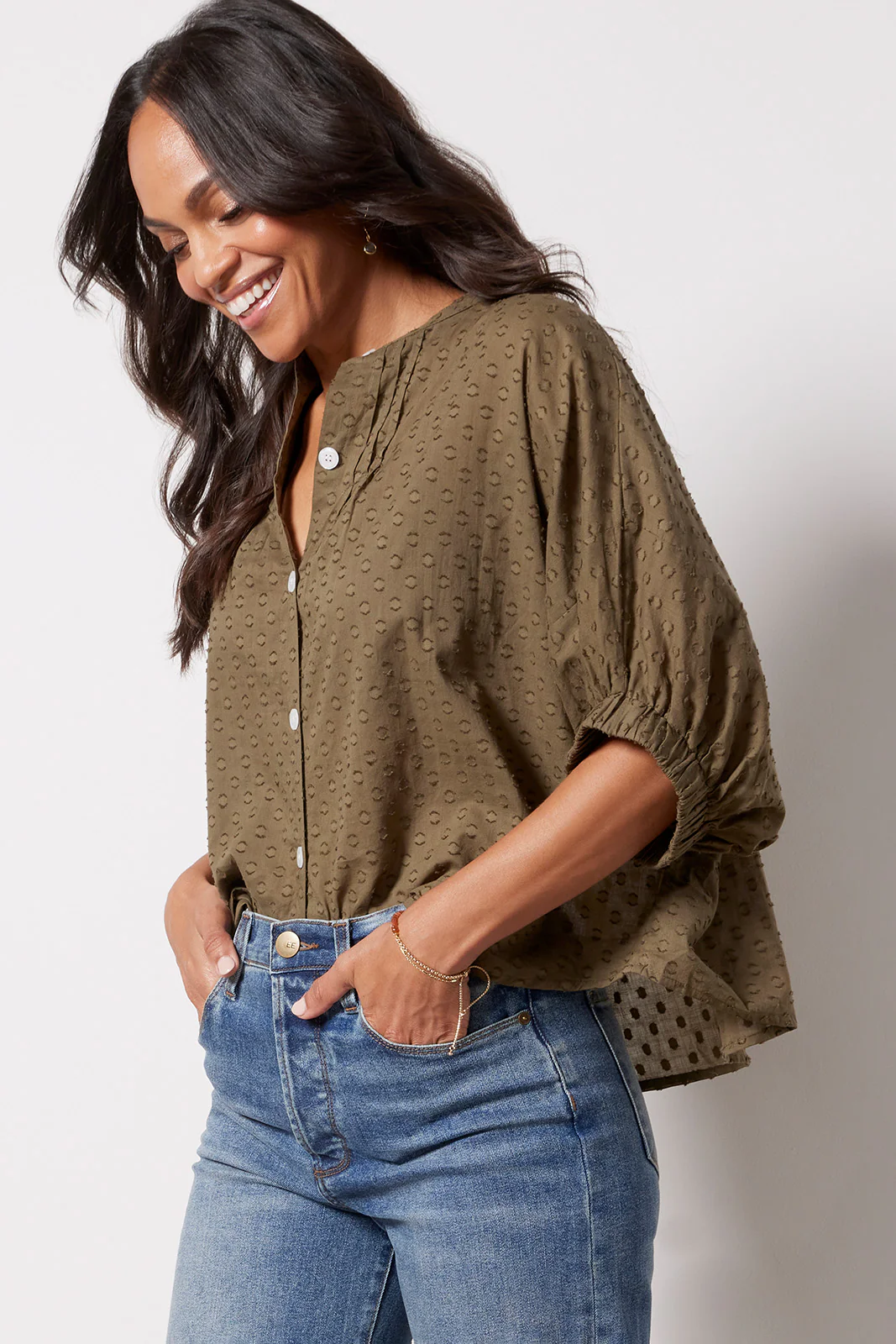 Mandarin Collar Top - Image 3