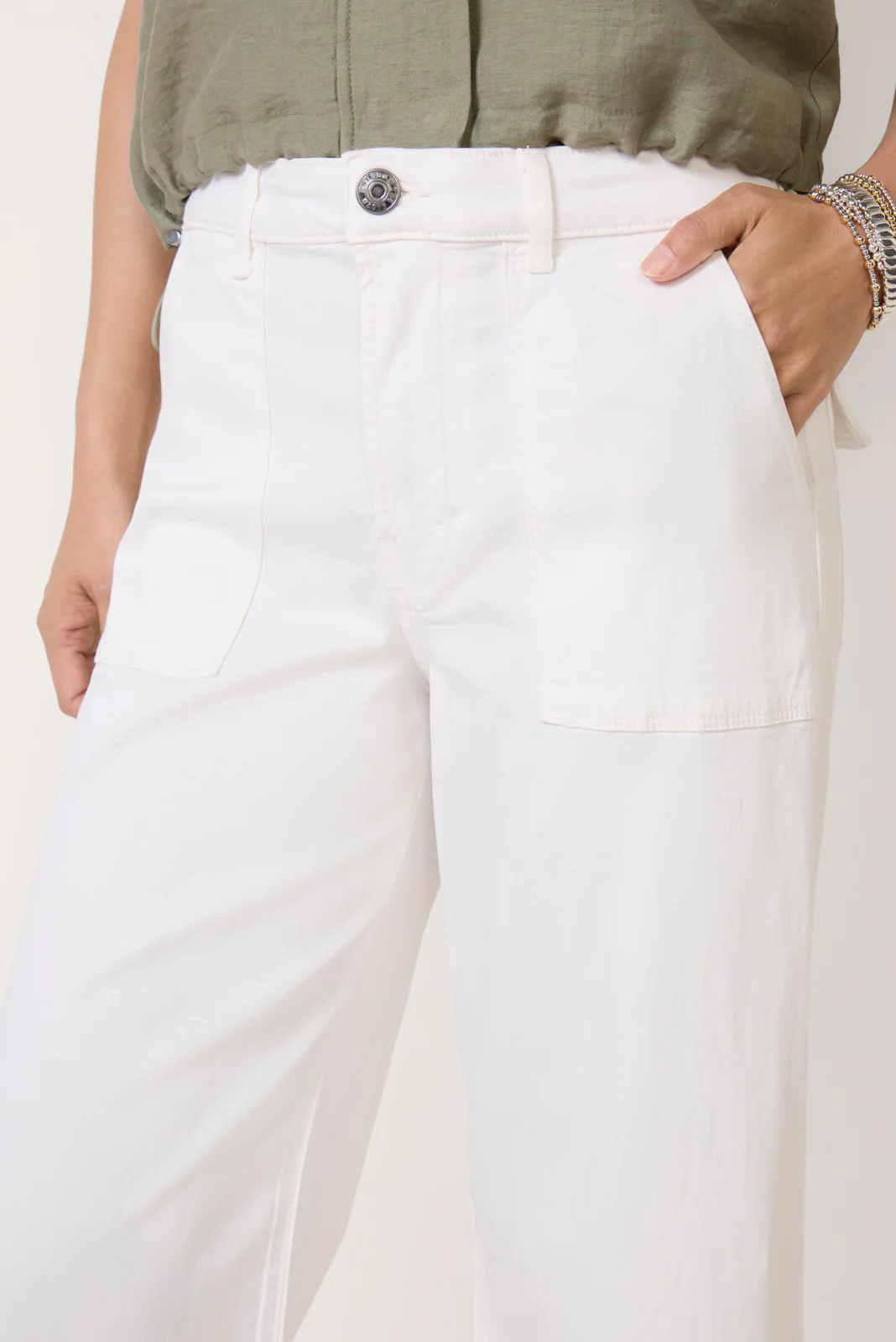 Meg Wide Leg W Porckchop Pocket - Image 2