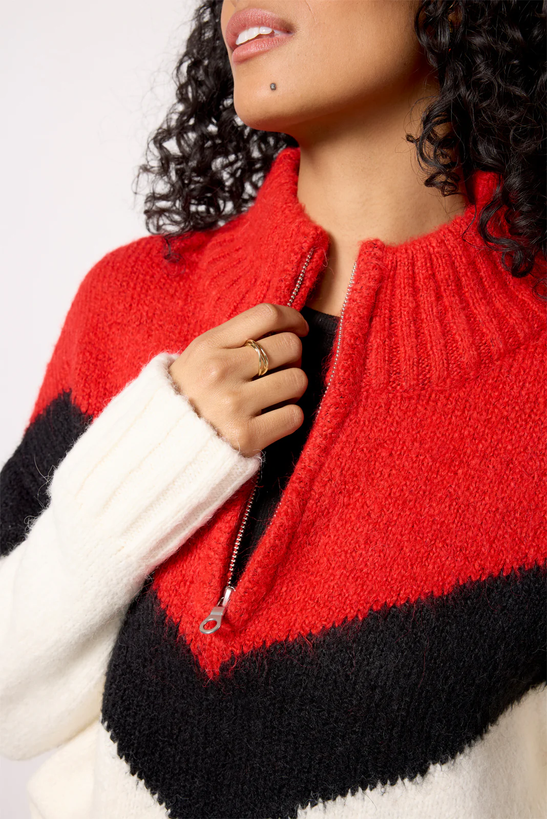Meribel Quarter Zip Sweater - Image 3