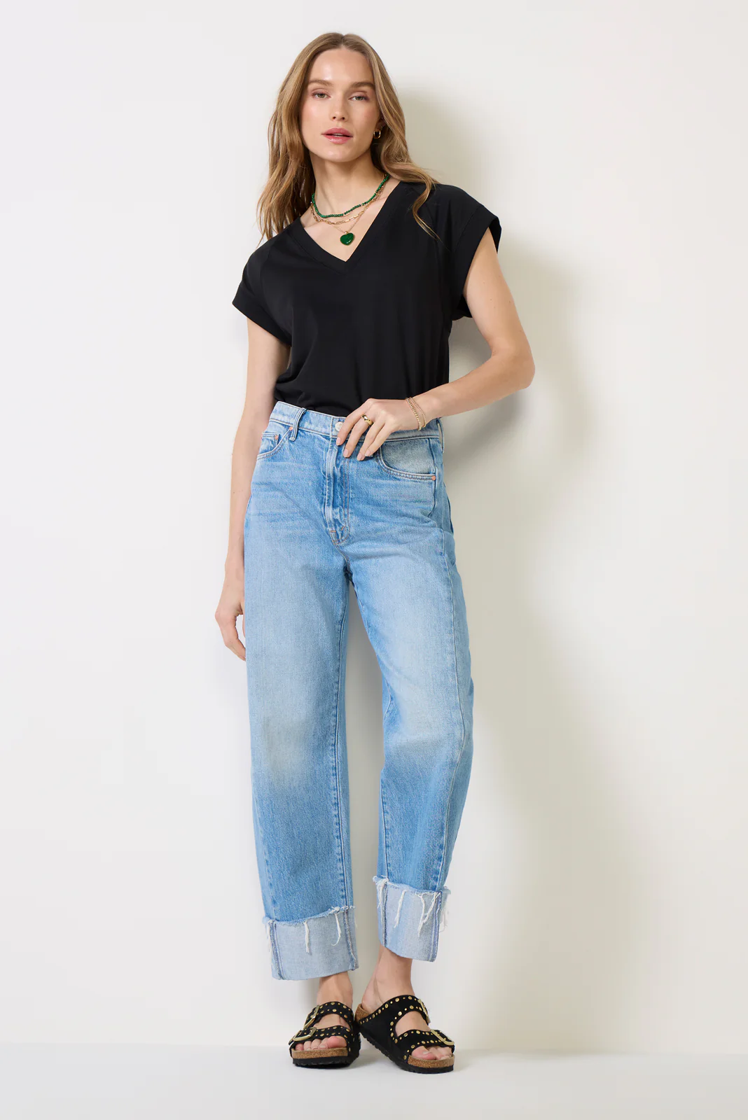 Nora V Neck Muscle Tee - Image 3