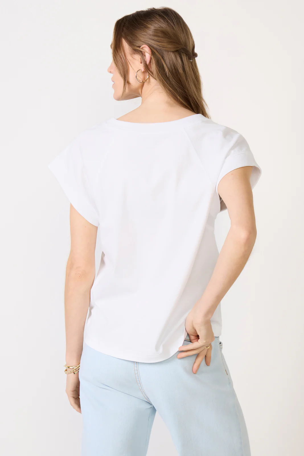 Nora V Neck Muscle Tee - Image 4