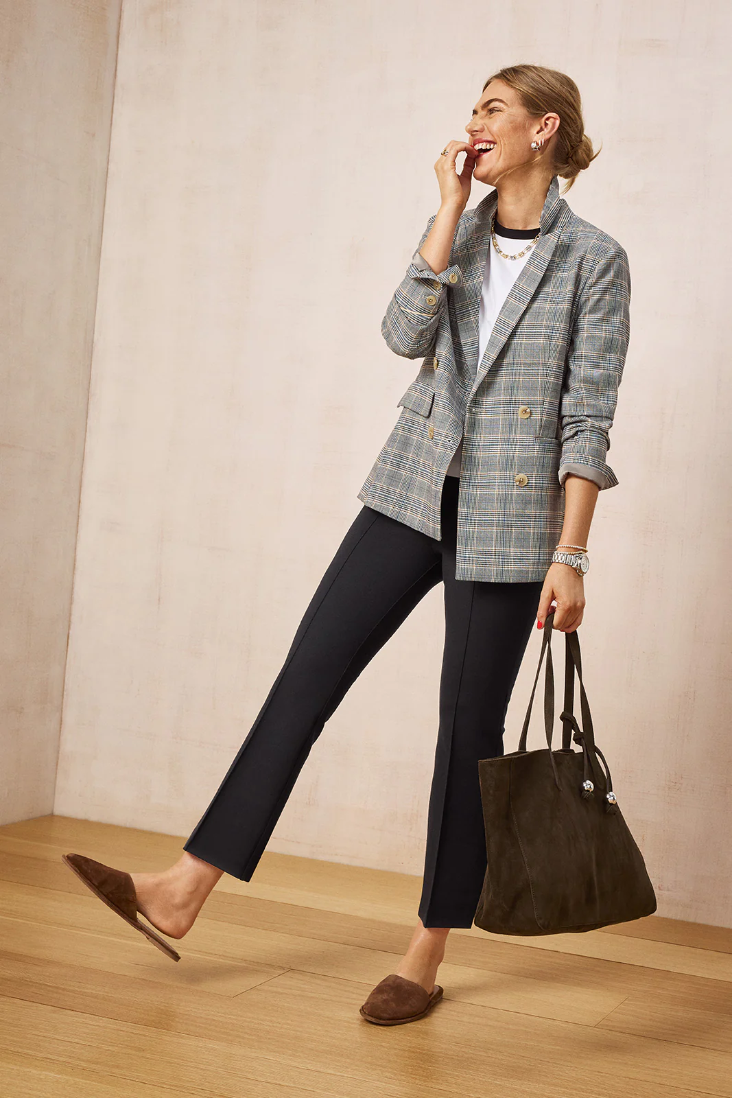 Pintuck Kick Flare Ponte - Image 7