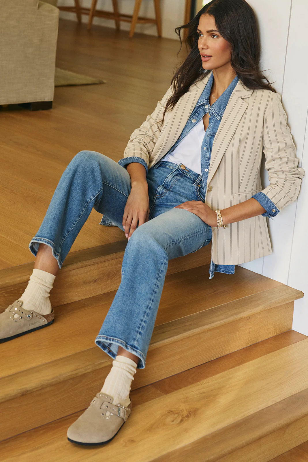 Rory Multi Stripe Blazer - Image 8