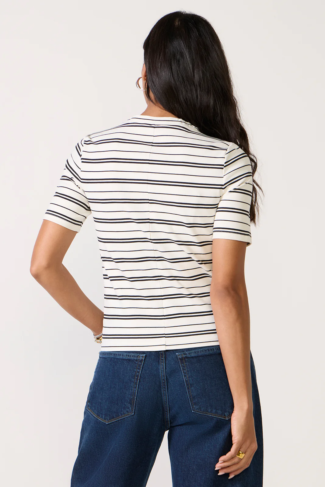 Short Sleeve Crewneck Elbow Tee - Image 4