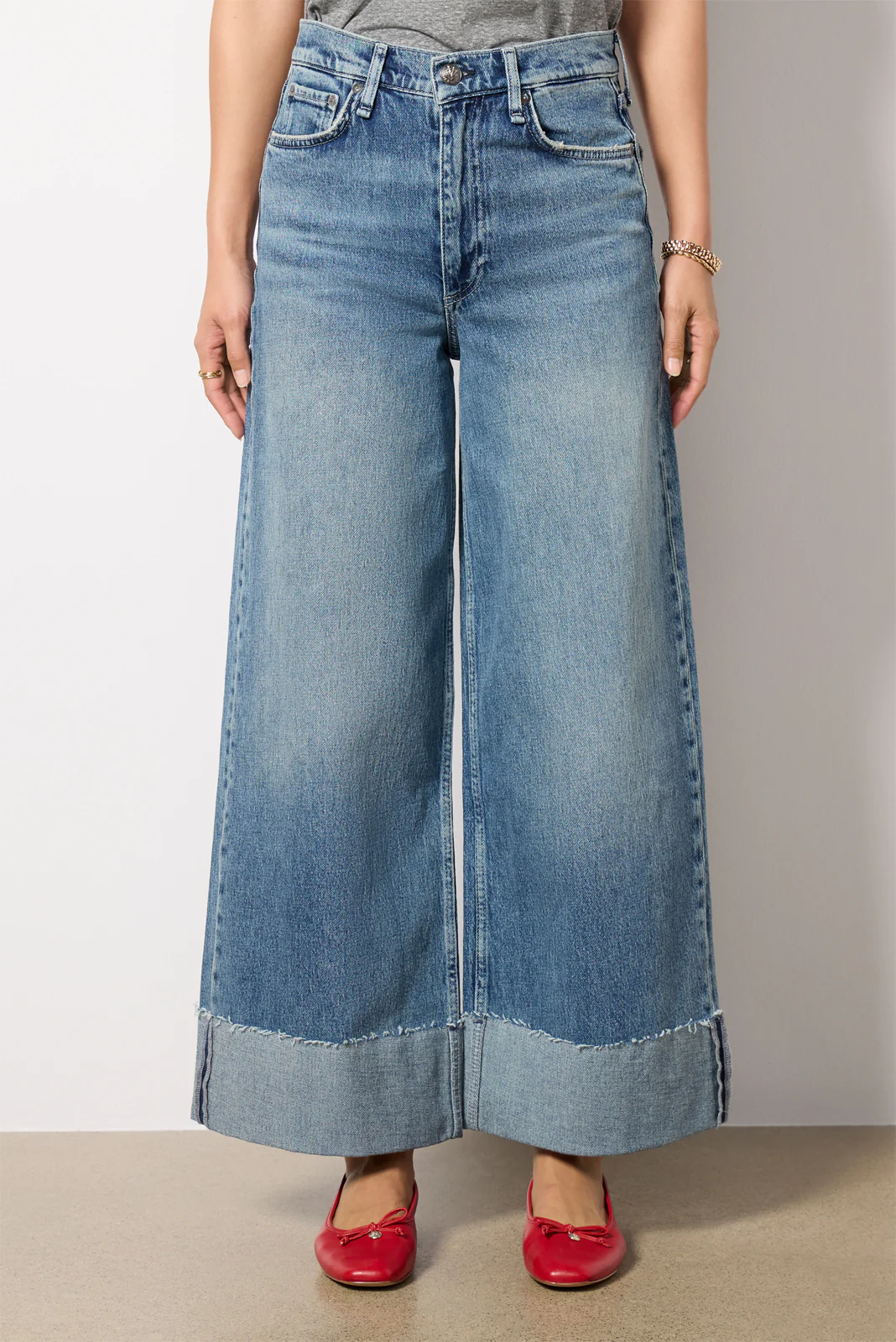 Sofie High-Rise Ankle Wide Leg with Cuff - Image 6