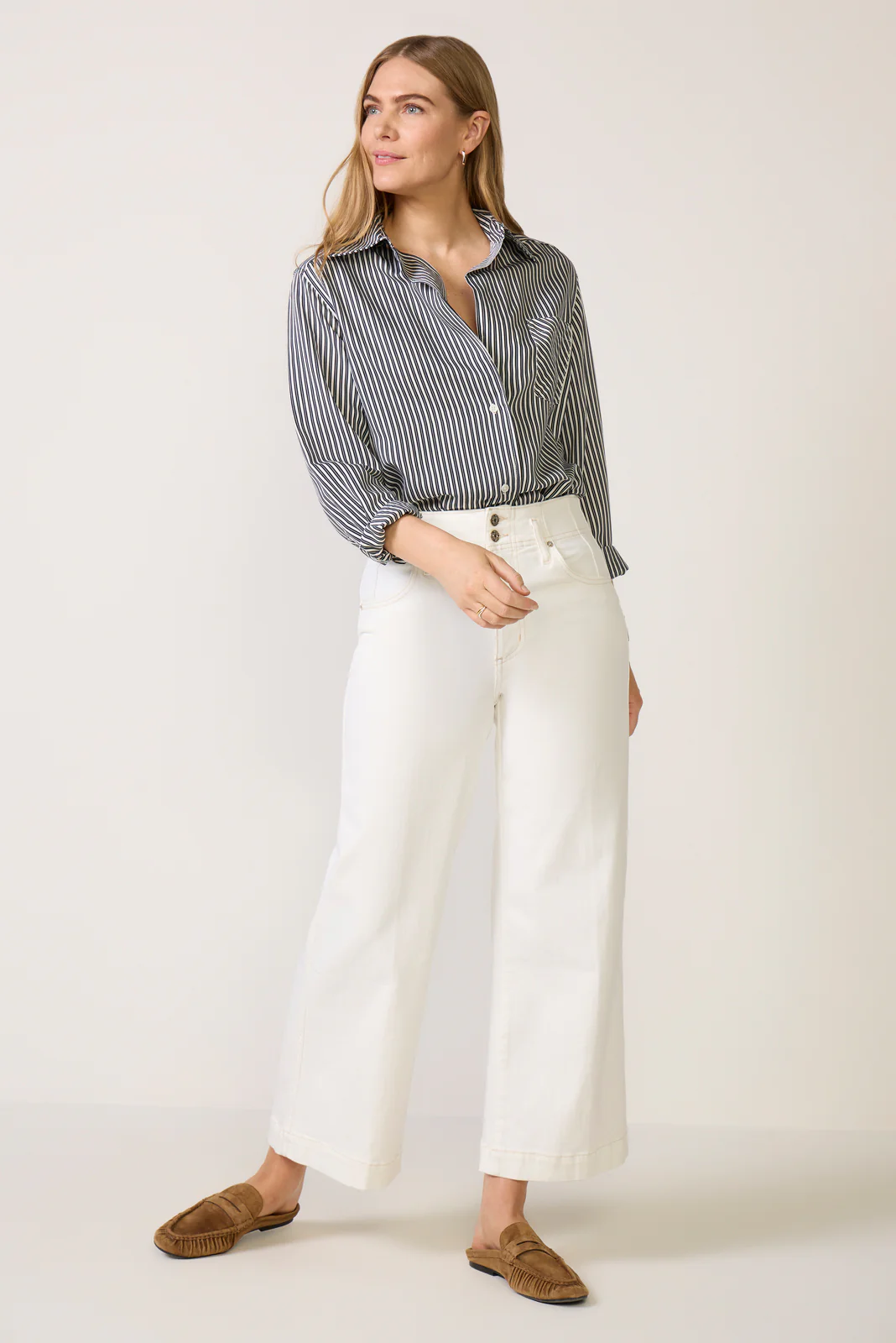 The Seamed Wide Trouser Crop